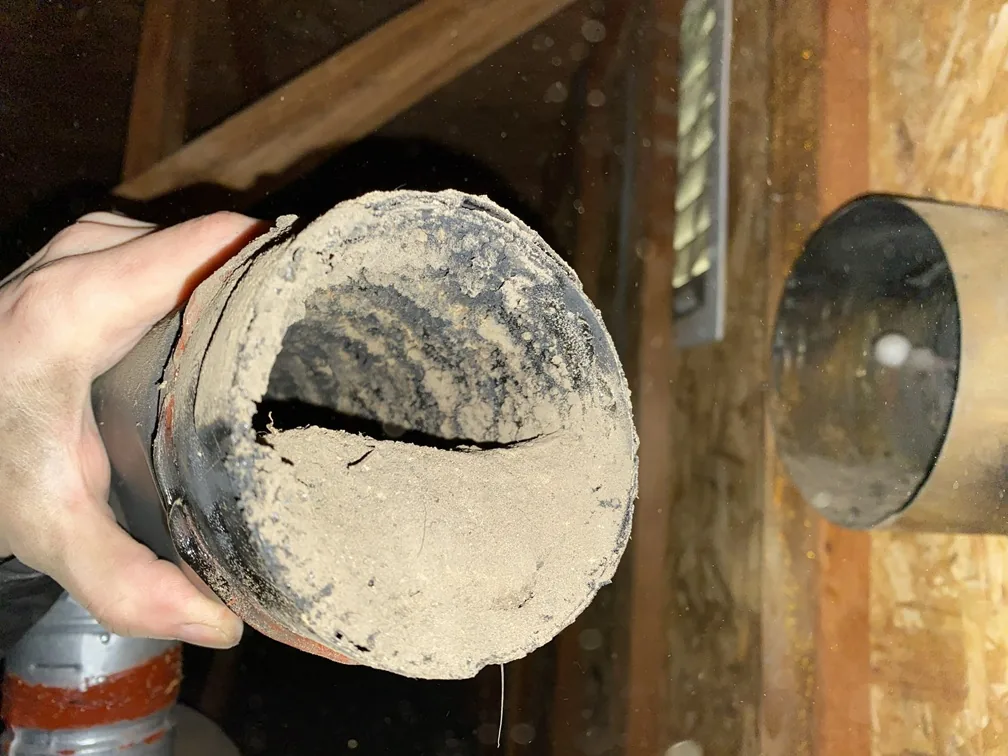 Dryer Vent Cleaning work photo